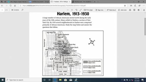 2. Movement What direction would a person travel to go from the Harlem Courthouse to the Cotton Club