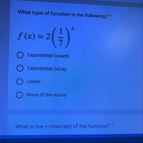 What type of function is this? (Multiple Choice)