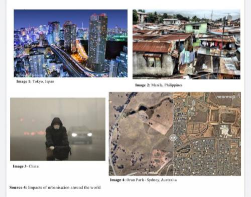 Explain four impacts of urbanisation. Your answer must include two LEDC cities and two MEDC cities (