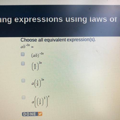 Choose all equivalent expression(s).