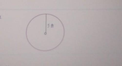 Find he area of this circle Use 3.14