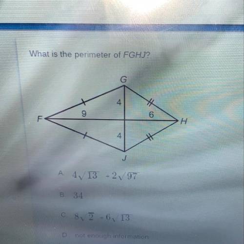 What is the perimeter of FGHJ?