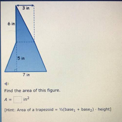 Find the area of this figure.