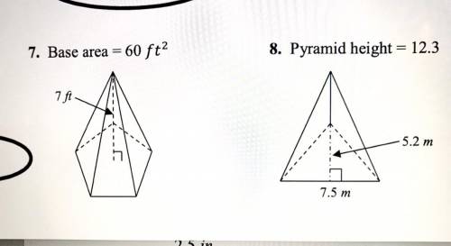 Find the volume of each prism.