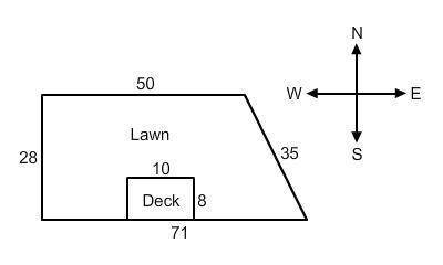 AND LOTS OF POINTS-- correct answersWendell is designing the layout of the backyard behind his new h