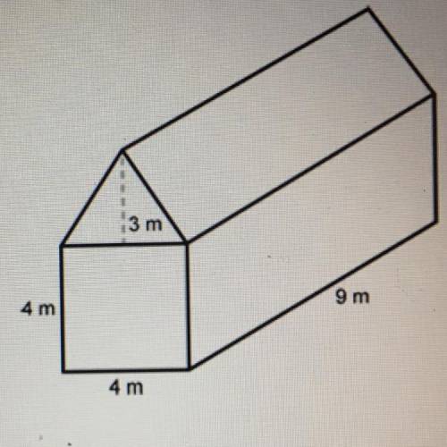 What is the volume of this composite solid? 1. 58 cubic meters 2. 252 cubic meters 3. 198 cubic mete