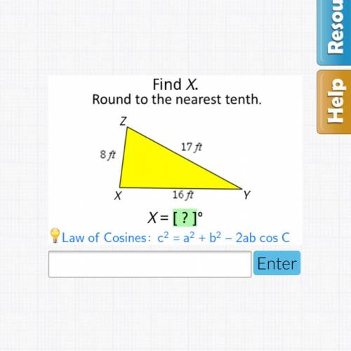 Find X. Round to the nearest tenth