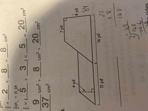 What is the area of the figure need help ASAP 6TH GRADE MATH THANKS Picture attached below