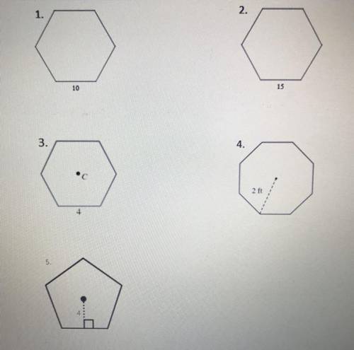 Find the area of the regular polygon, round your answer to the nearest tenth if necessary