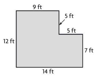 Find the area of the combined rectangle.