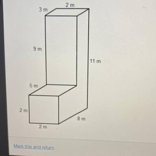 What is the surface area of the composite solid?