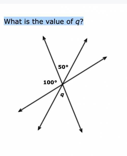 What is the value of q?