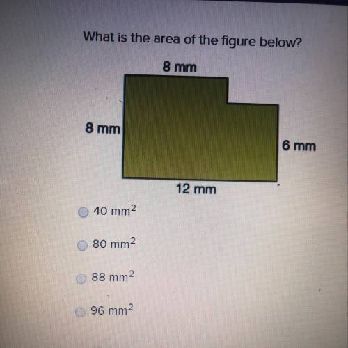 What is the area of this figure below