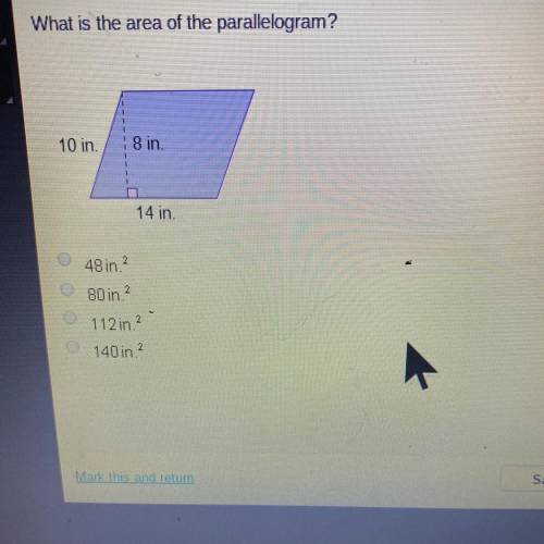 What is the area of the parallelogram