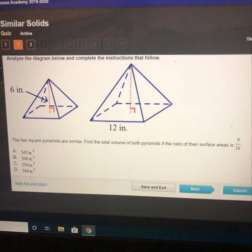The two square pyramids are similar. Find the total volume of both pyramids