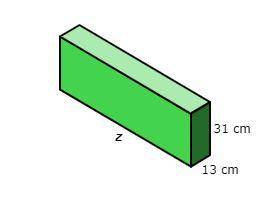 11 POINTS! FIND Z PLEASE! WILL MARK BRAINLIEST! The surface area of this rectangular prism is 8,462