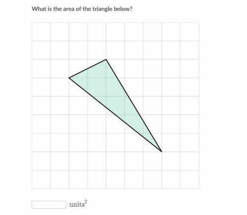 What is the area of the triangle below