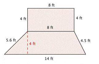 Find the area of the compound shape