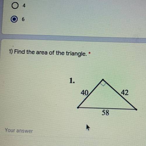 What’s the area of this triangle