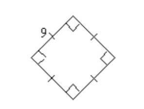 Find the area of the polygon. Select the appropriate response: A) 81 square units B) 36 square units