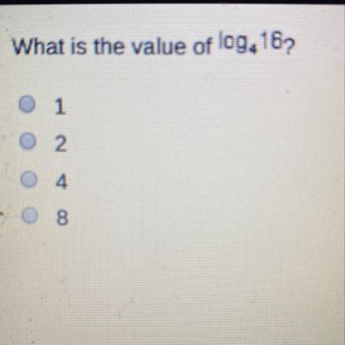 What is the value of log^416