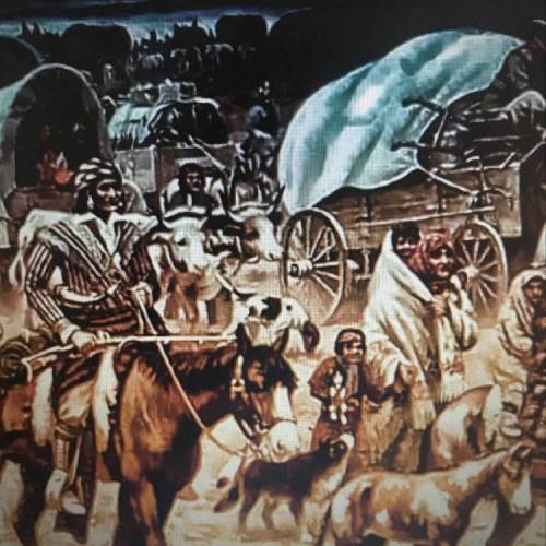 How does this painting of trail of tears make you feel. What things can you identify in looking at t