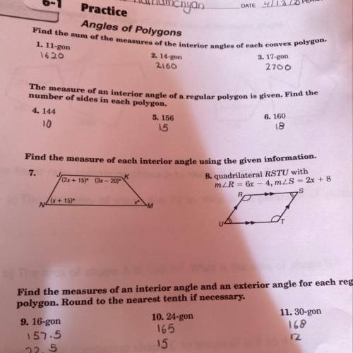 Can someone help me on number 7?