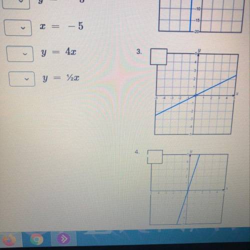 Question 3 (1 point) Match each equation to the correct graph. Pictures added
