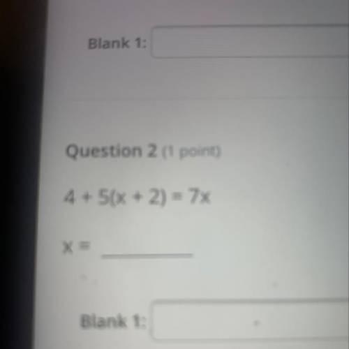 I need to know what x equals
