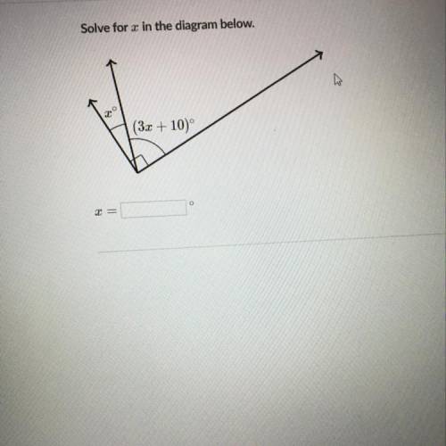 I am trying to find what x is