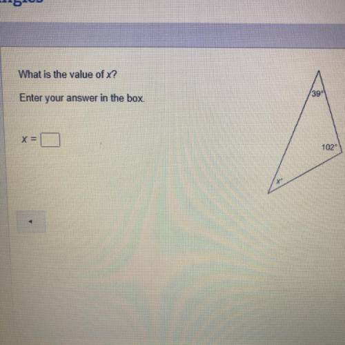 What is the value of x? Enter your answer in the box. X=
