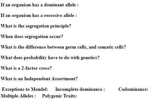 Easy Gregor Mendel Questions / Will mark brainliest 50 Points ASAP Who is known as the father of gen