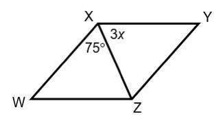 Quadrilateral WXYZ is a rhombus. Which of the following is a valid equation based on the information