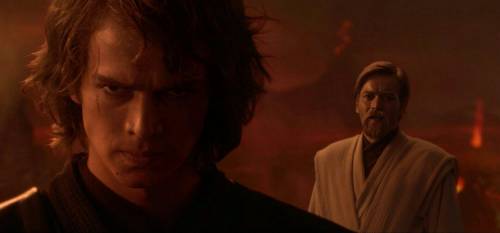 In Star Wars: Revenge of the Sith, during the duel on Mustafar, what did Obi-Wan say to Anakin immed