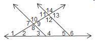 Which pairs of angles are congruent because they are vertical angles? Check all that apply. ◽Angle 1