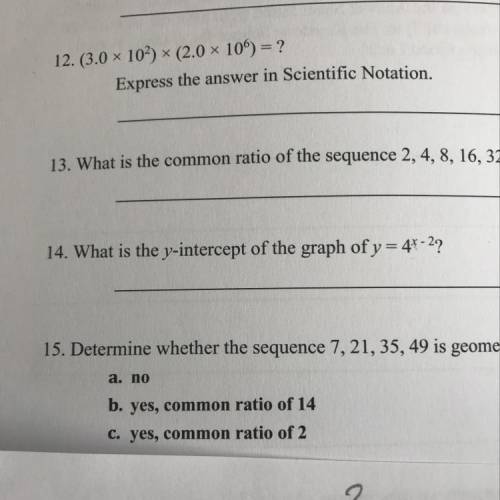 How do I answer number 14?