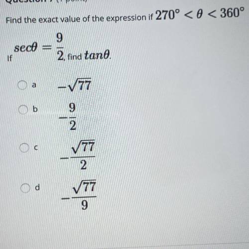 Find the exact value of the expression