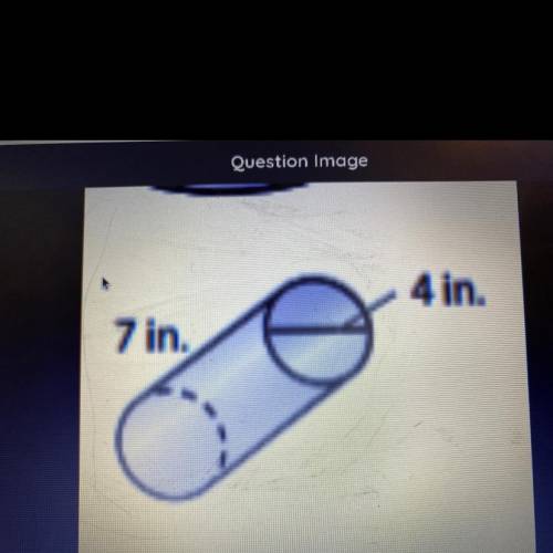 Find the volume of the cylinder. Round your answers to the nearest tenth If necessary. Use 3.14 for