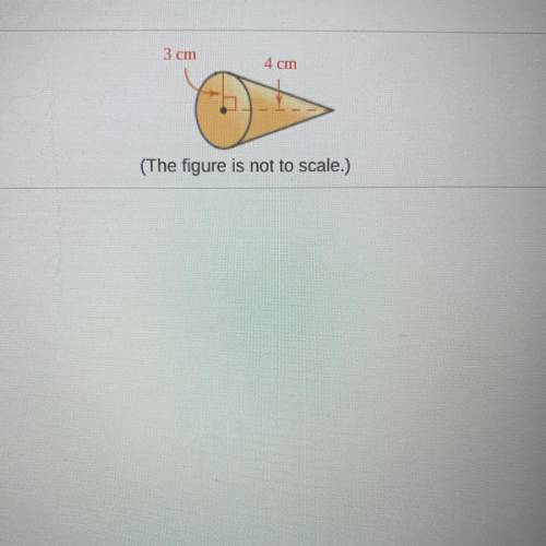 What is the exact volume of the figure? Please use exact answer in terms of pi