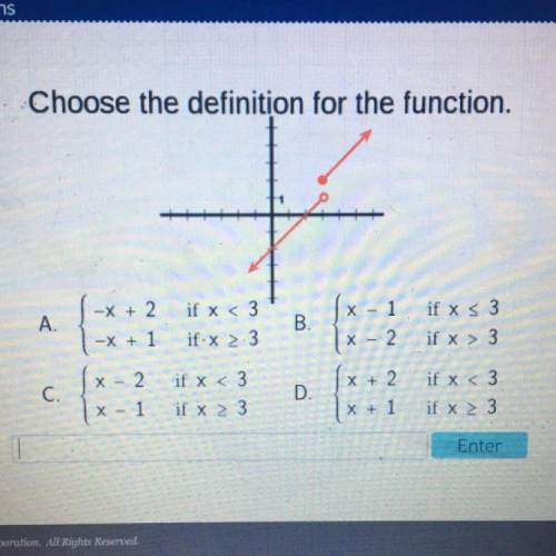 Please help ! choose the definition for the function.