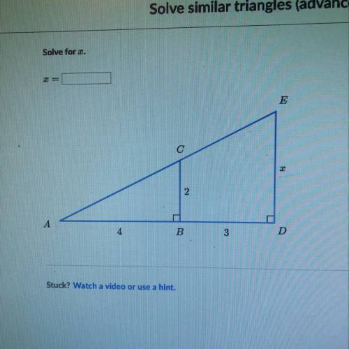 Solve similar triangles advanced