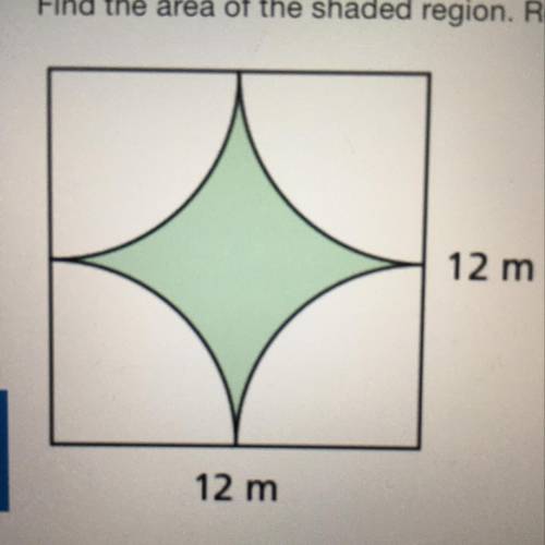 Find the area of the shaded region. Round your answer to the nearest tenth