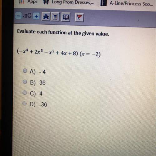 Easy math multiple choice