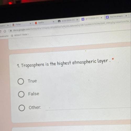 Troposphere is the highest atmospheric layer.