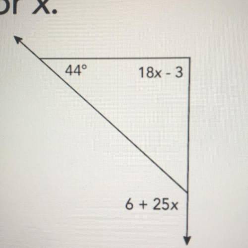 Solve for x please help
