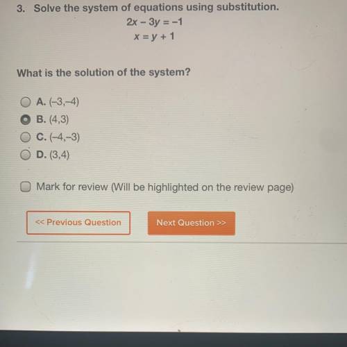 10 points! Is B correct?