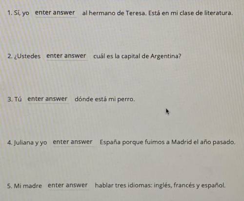 I really need help with this spanish homework! this is a (Spanish 1 in college) class - ¿Cuántos sab