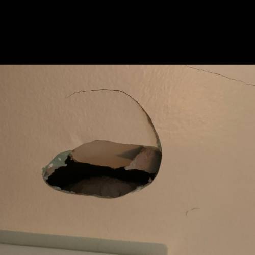 I kicked my dry wall and it left a hole and I need to know either how to fix it or what to tell my m