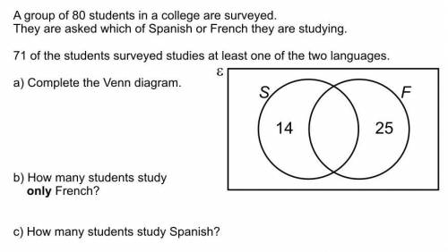 Hello, please look at the attachment and do the following :A) Complete the ven diagram. ( what numbe