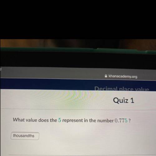 What value does the 5 represent in the number 0.775